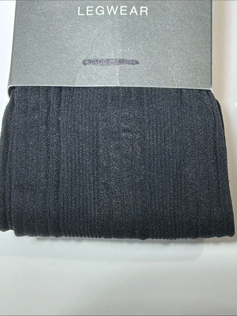 NWT Ribbed Tights Silky Smooth Black Sz Medium/Tall